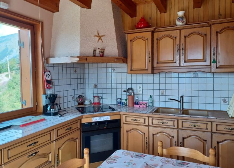 Chalet l’Agnelin – 8 pers. – grande terrasse plein sud – vue montagne – Albiez Montrond