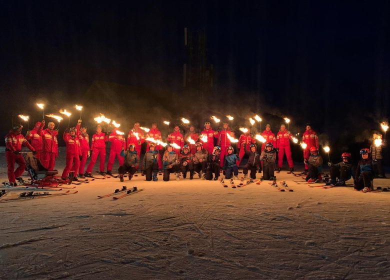 Descente aux flambeaux avec l’ESF