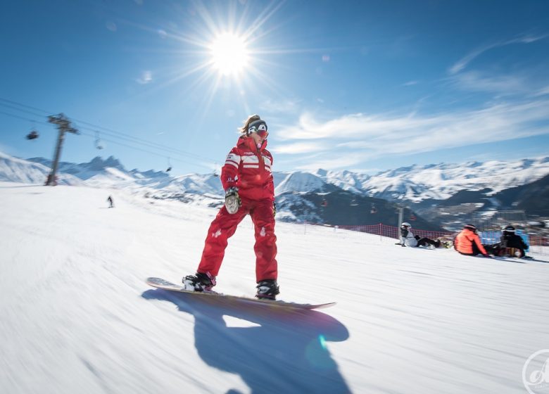 Cours de snowboard avec l’ESF