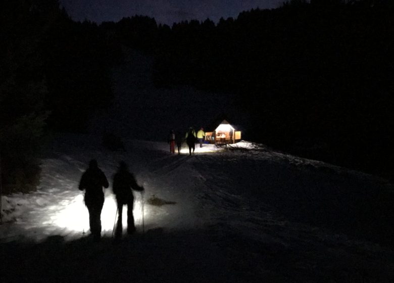 Balade nocturne au Chalet du Mélèze