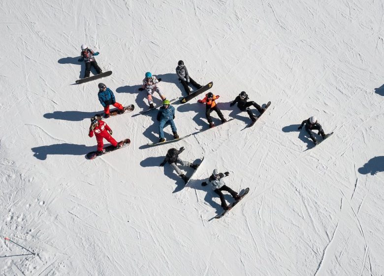 Cours de snowboard avec l’ESF – Inititation